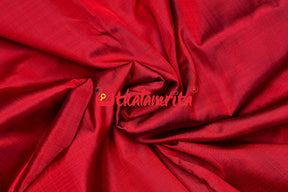 Red Bandha Silk Fabric