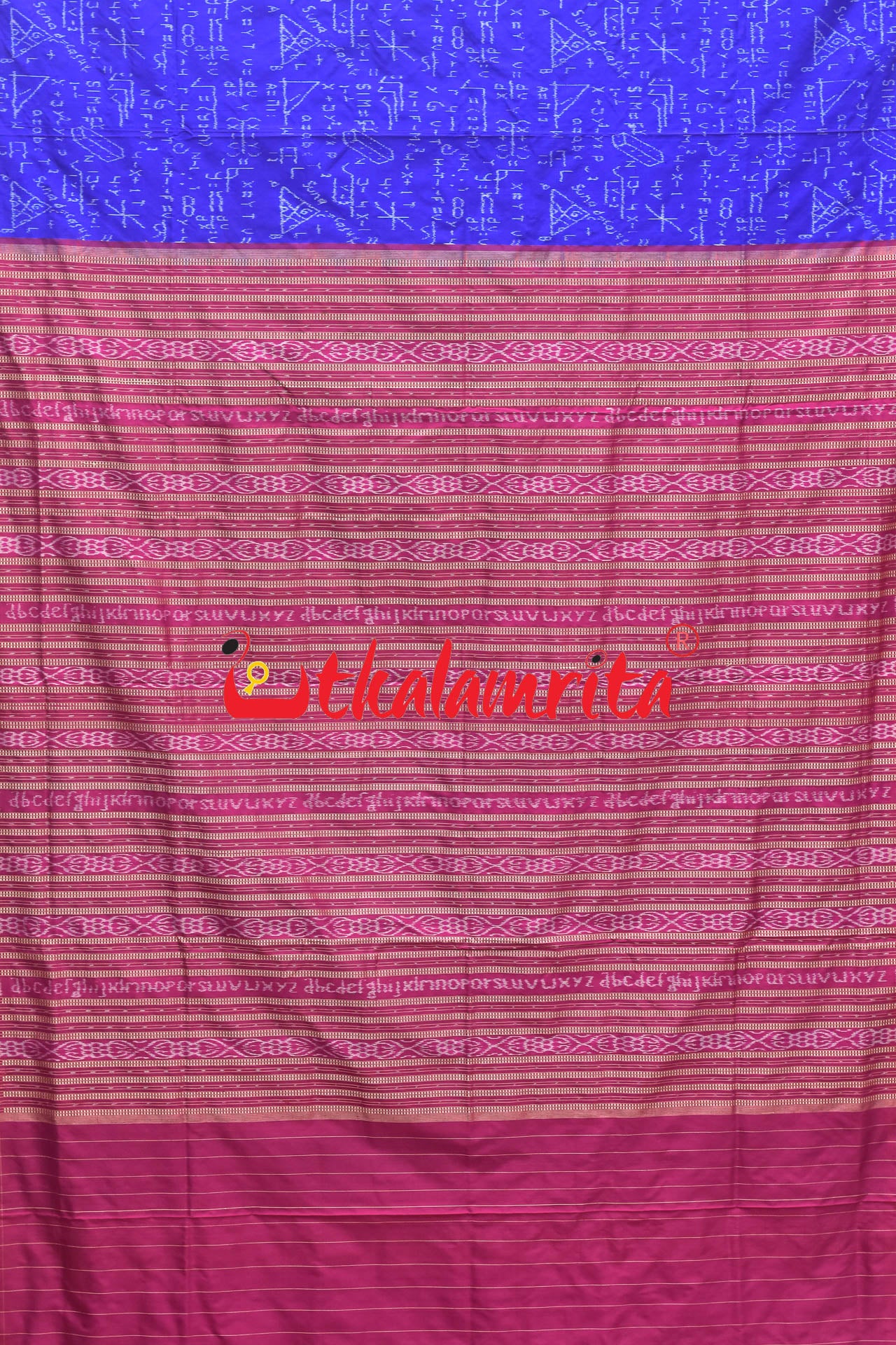 Navy Blue Rani Sree Ganeet Sambalpuri Silk Saree