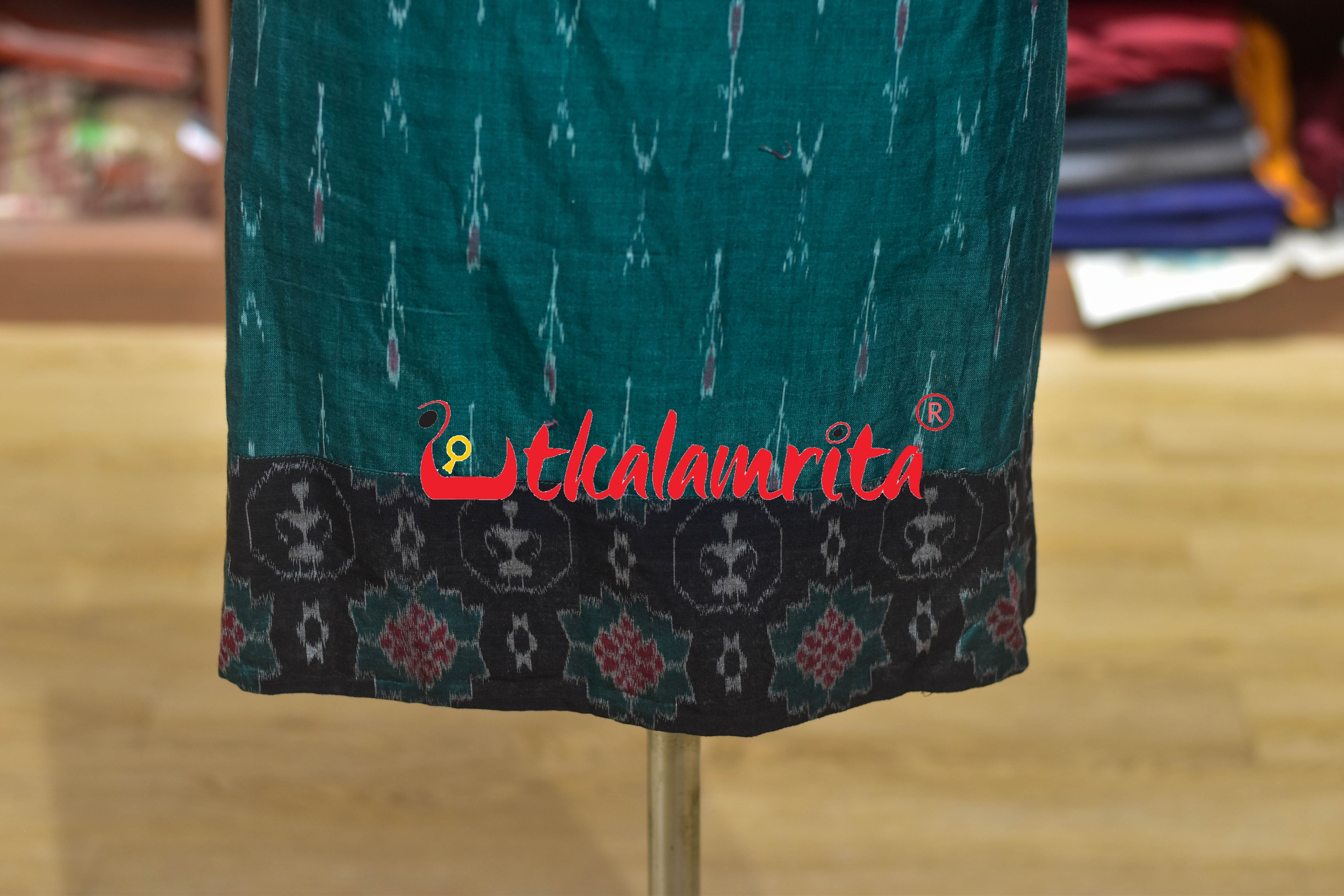 Bottle Green Labanga Tribal Design (Ladies' kurti)