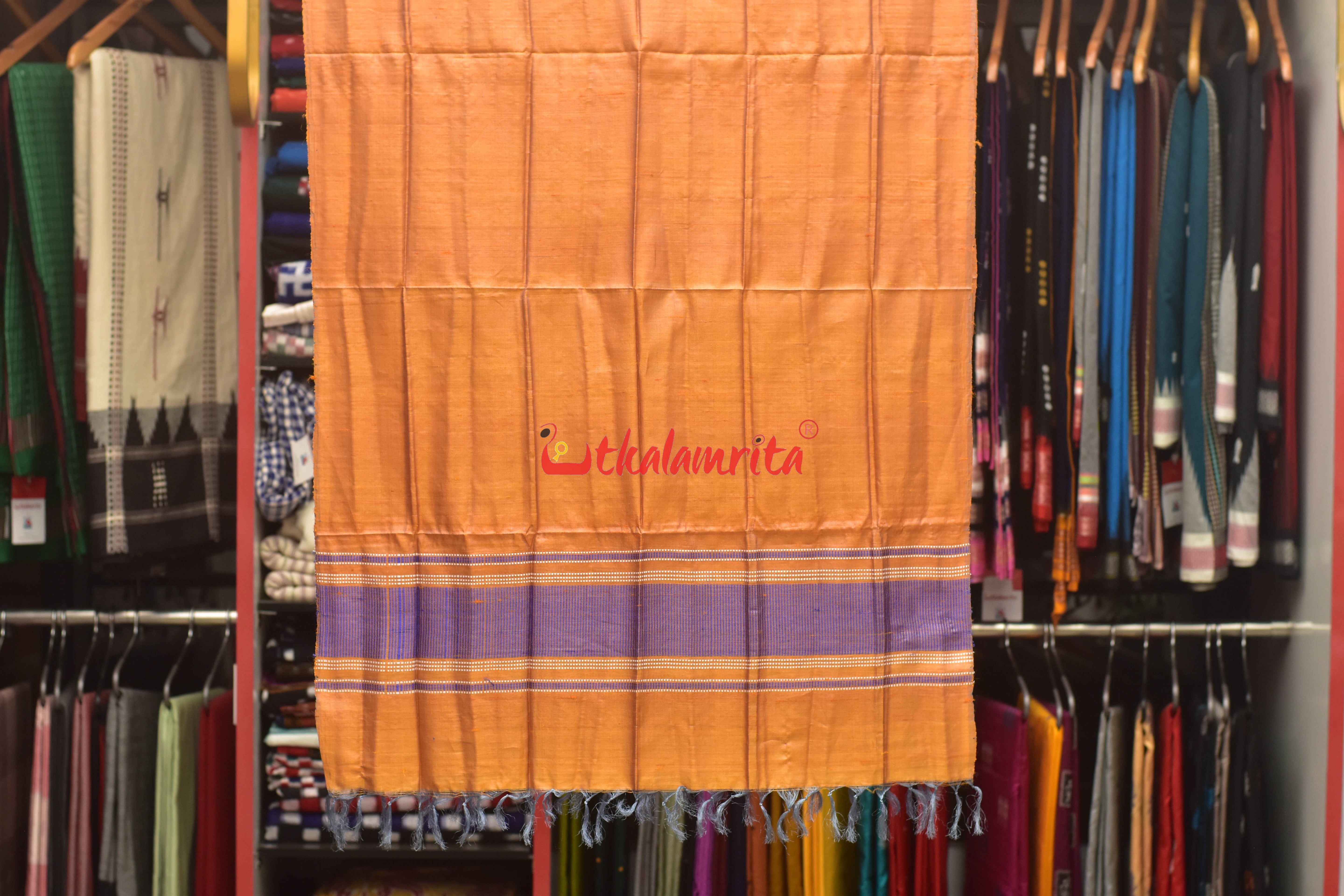 Orange Purple Dia Tussar (Stole)