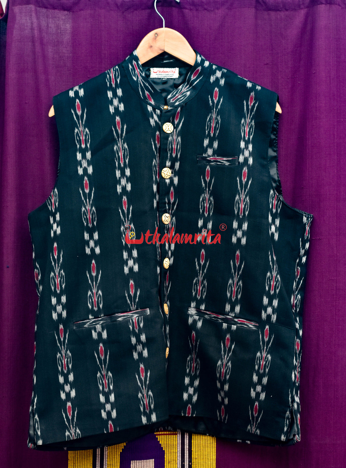 Black Pasapali and Kadha (Modi Jacket)