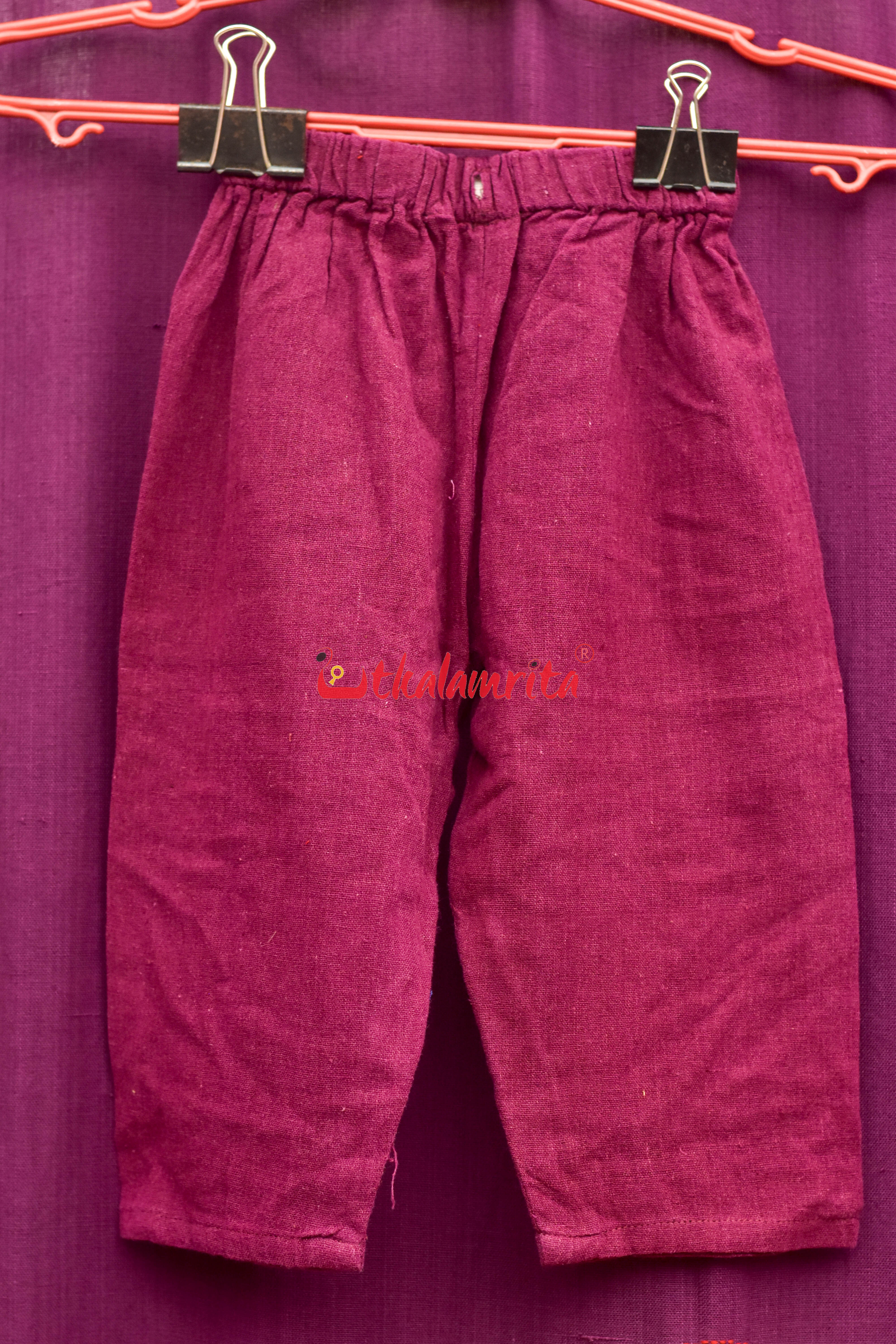 Plain Maroon Kotpad (Kids' Pant)
