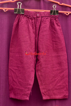 Plain Maroon Kotpad (Kids' Pant)
