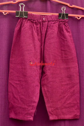 Plain Maroon Kotpad (Kids' Pant)