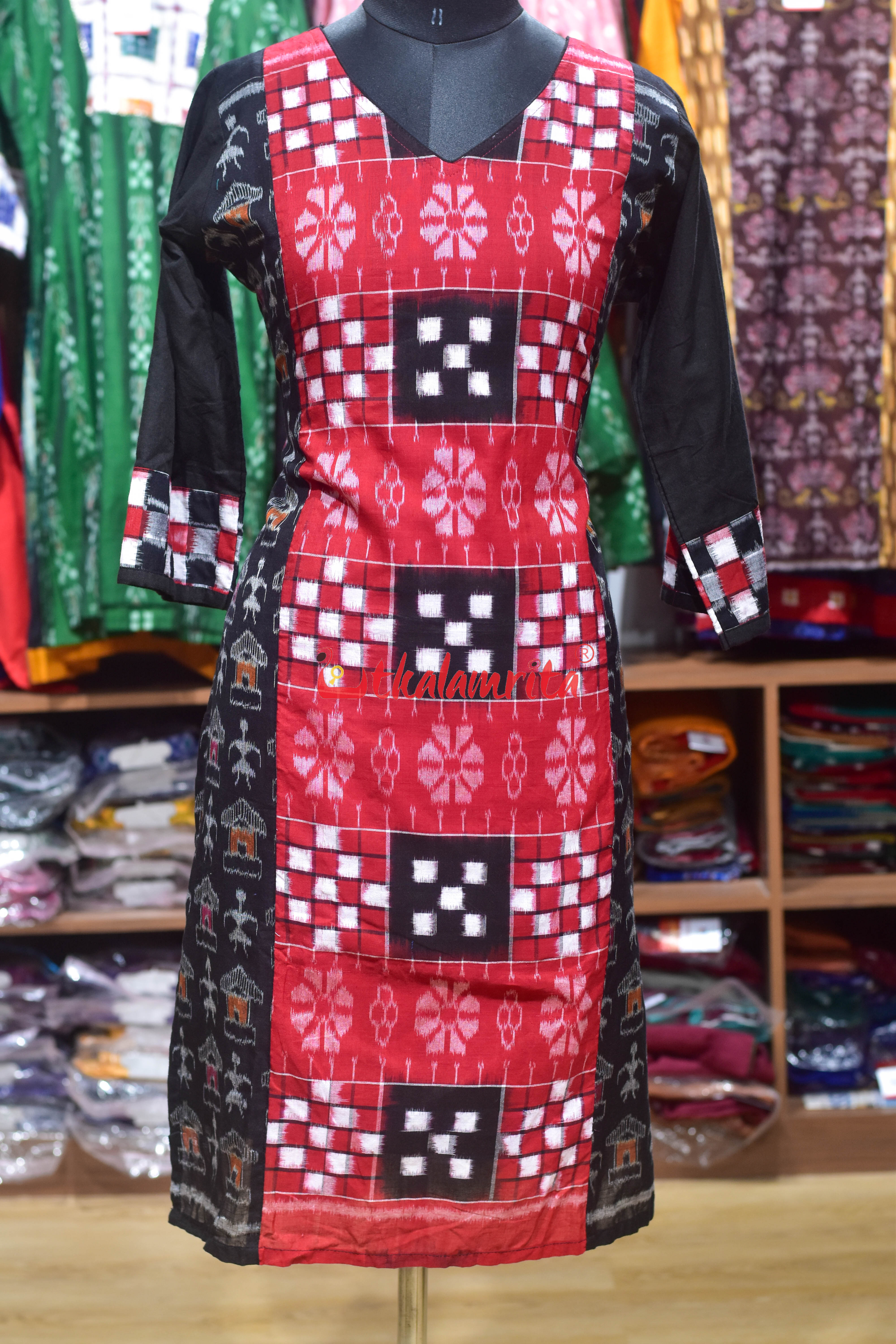Rakta Pushpa Pasapali Ladies kurta