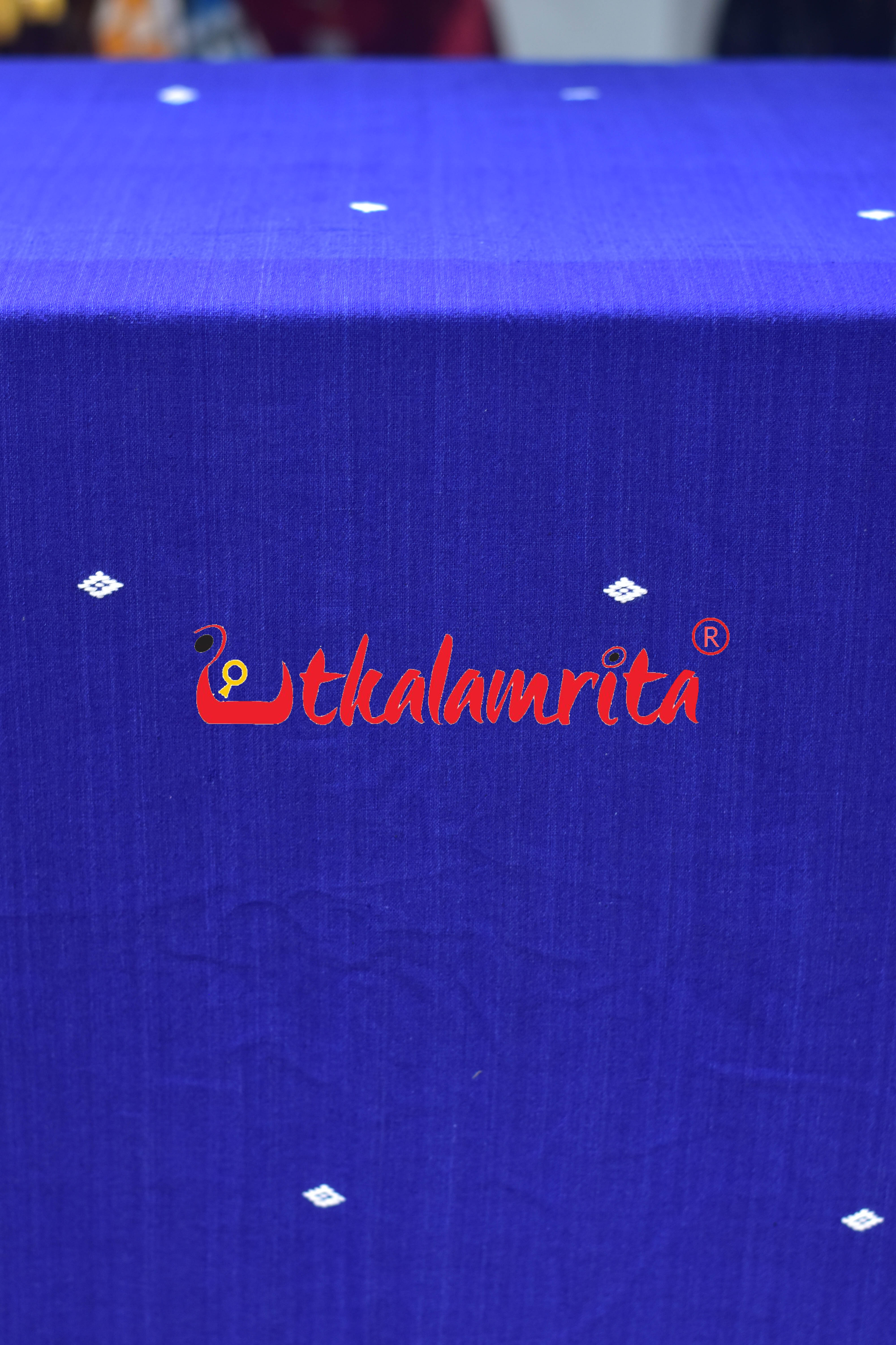 Blue with White buti Kotpad (Fabric)