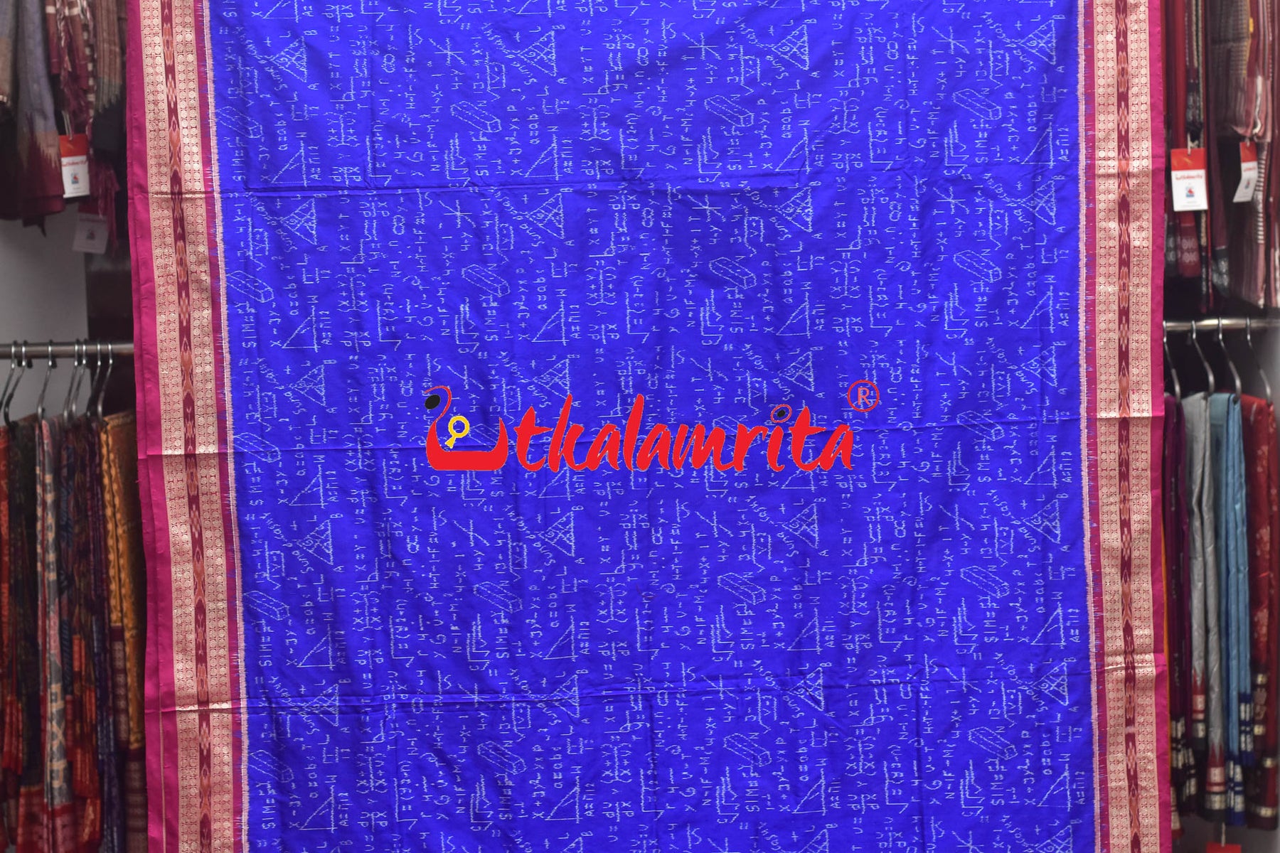 Navy Blue Rani Sree Ganeet Sambalpuri Silk Saree