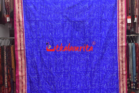 Navy Blue Rani Sree Ganeet Sambalpuri Silk Saree