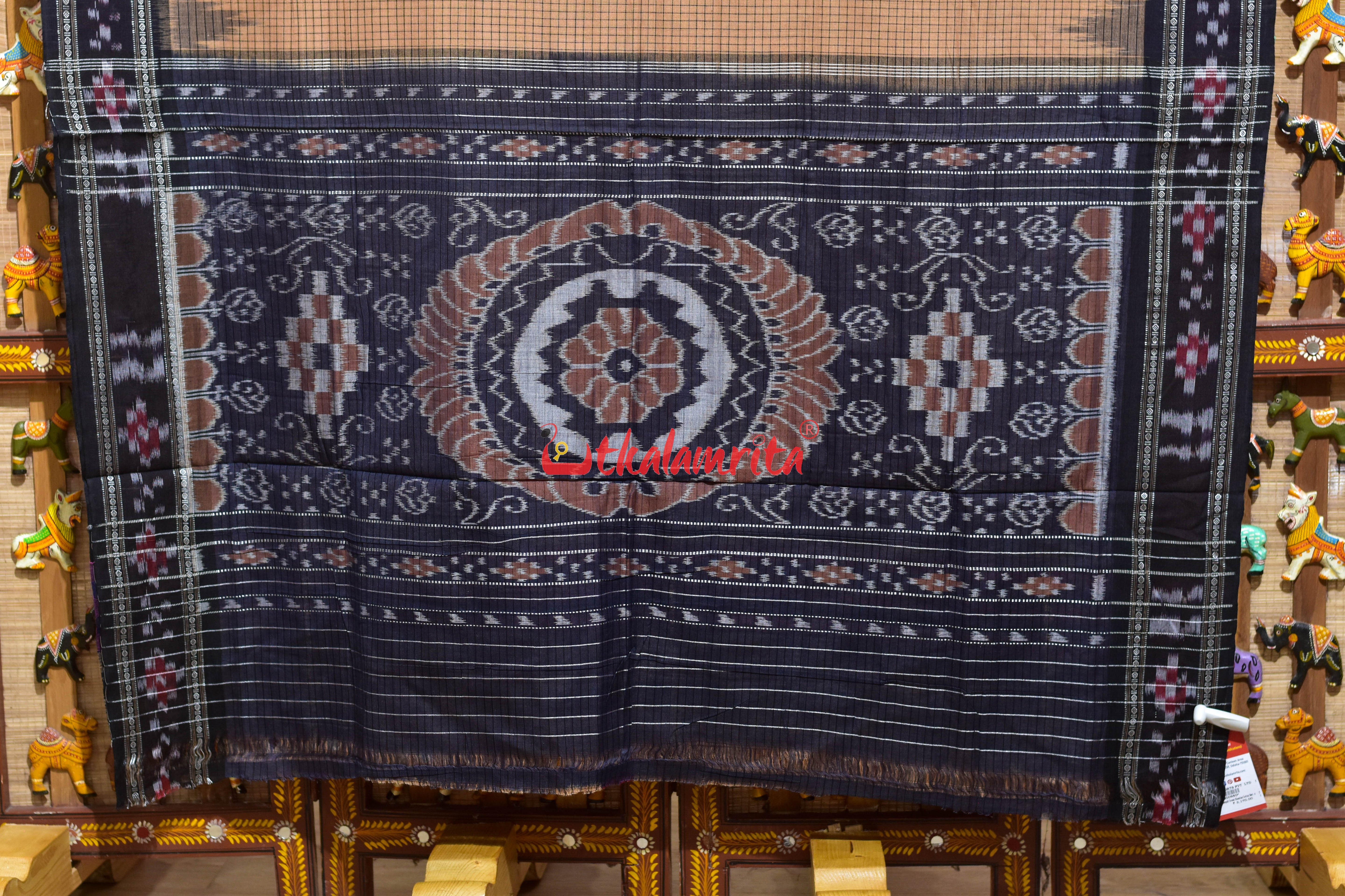 Sachipar Border Pasapali Cream Khandua Cotton Saree