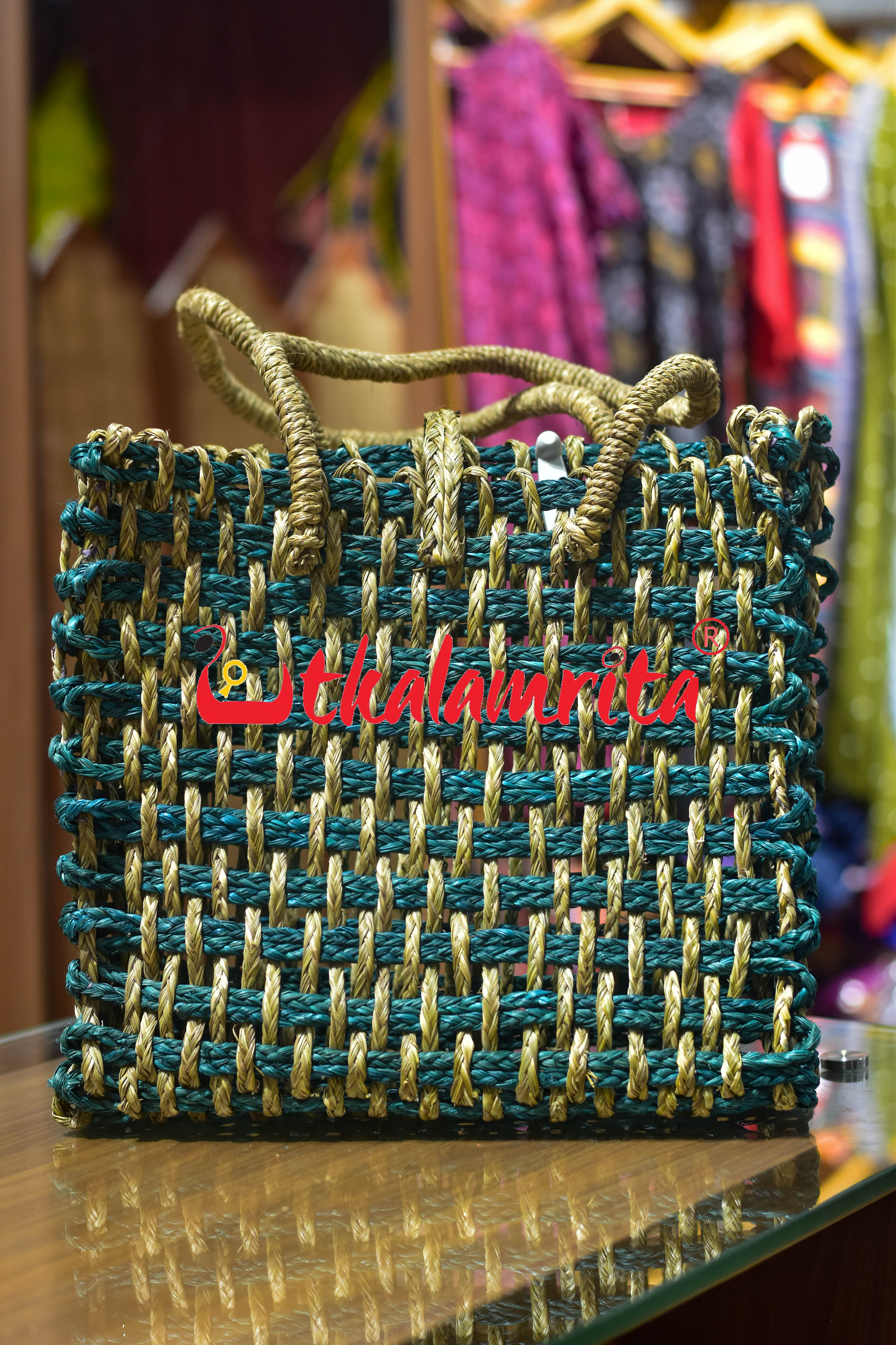 Sabai Grass Jali Bag (large)