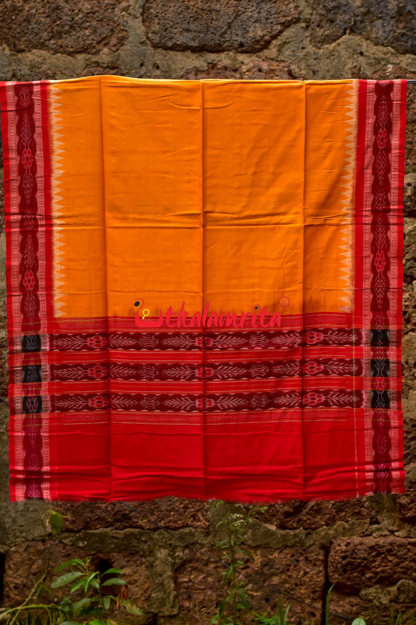 Red Tribal Sambalpuri Dress Set