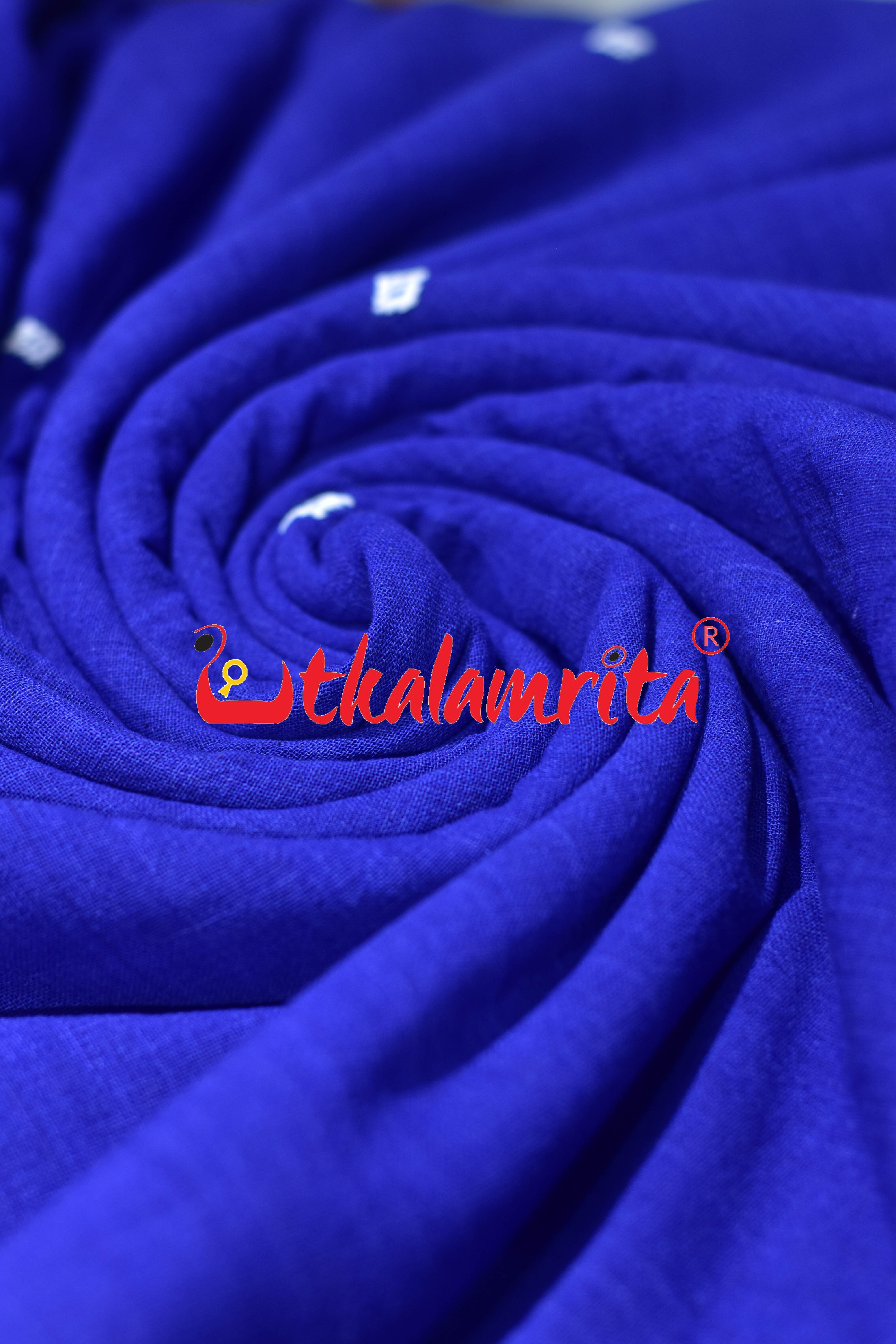 Blue with White buti Kotpad (Fabric)