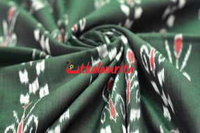 Deepest Green Pasapali and Kadha (Fabric)