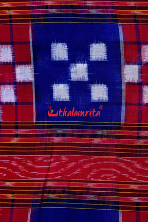 5 Kuthi Bichitrapuri Red Blue (Fabric)