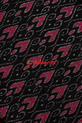 Magenta Black Hearts (fabric)