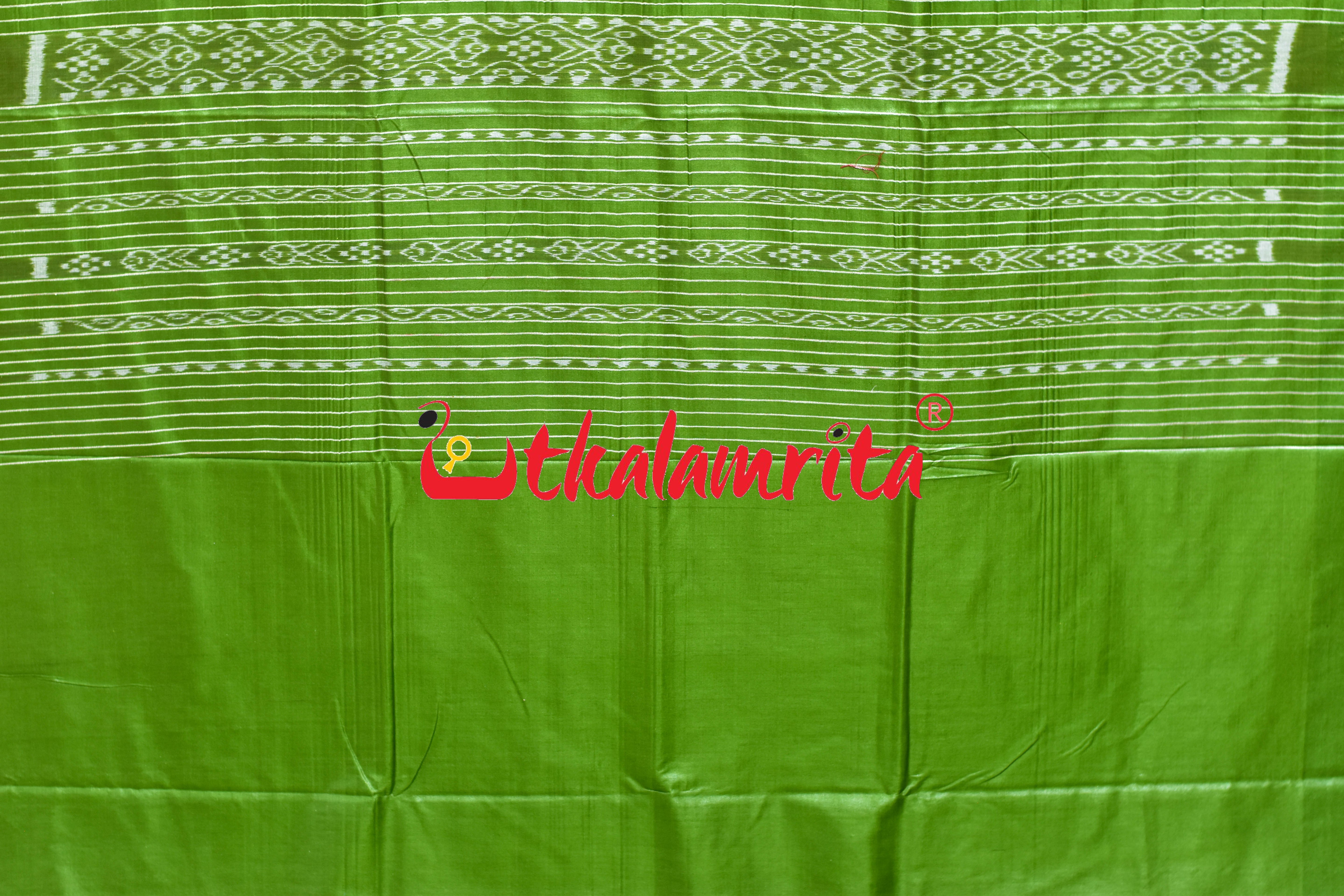 Chrome Grey Mehendi Eri Silk Saree