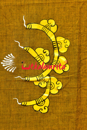 King on Elephant Pattachitra (Dupatta)