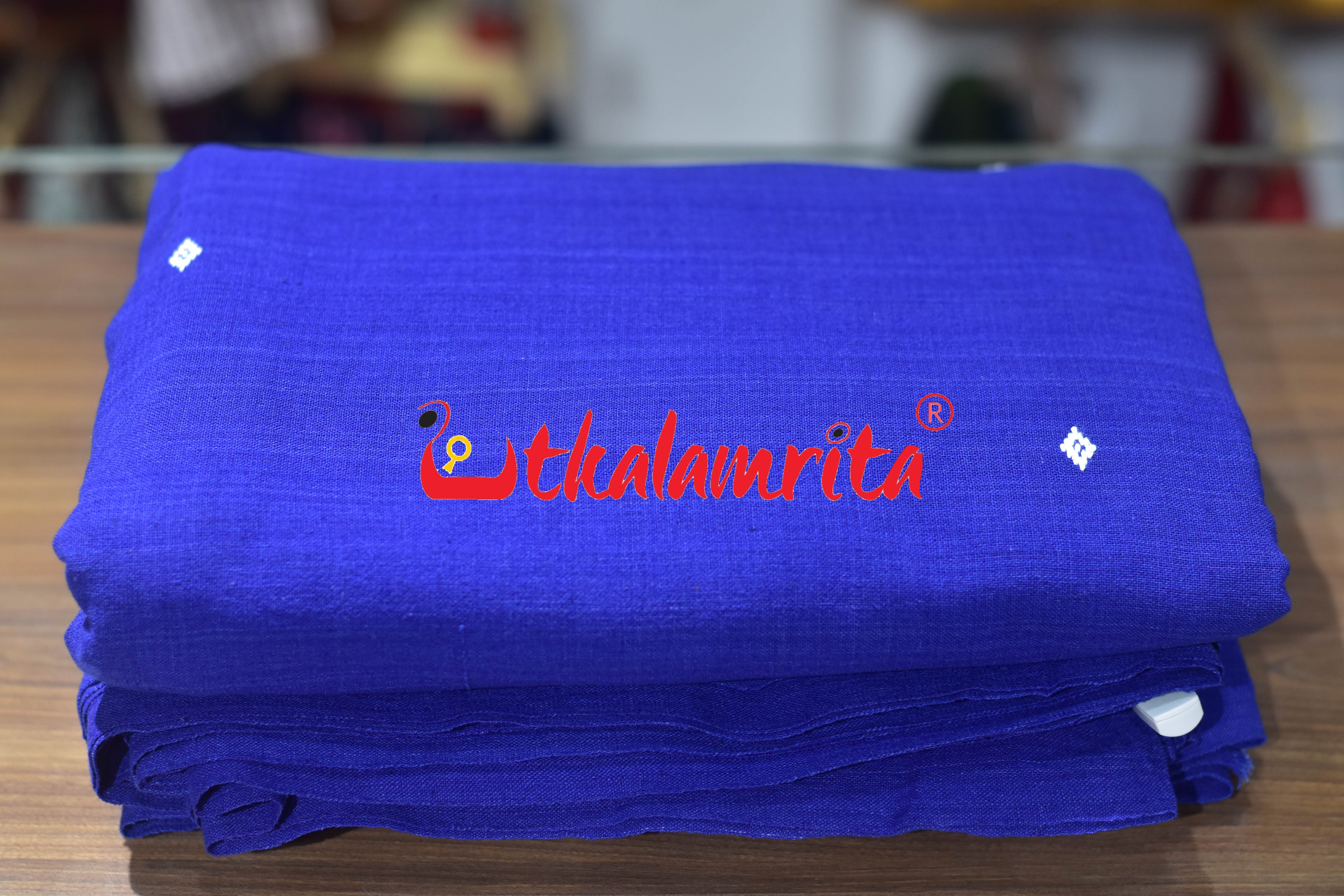 Blue with White buti Kotpad (Fabric)