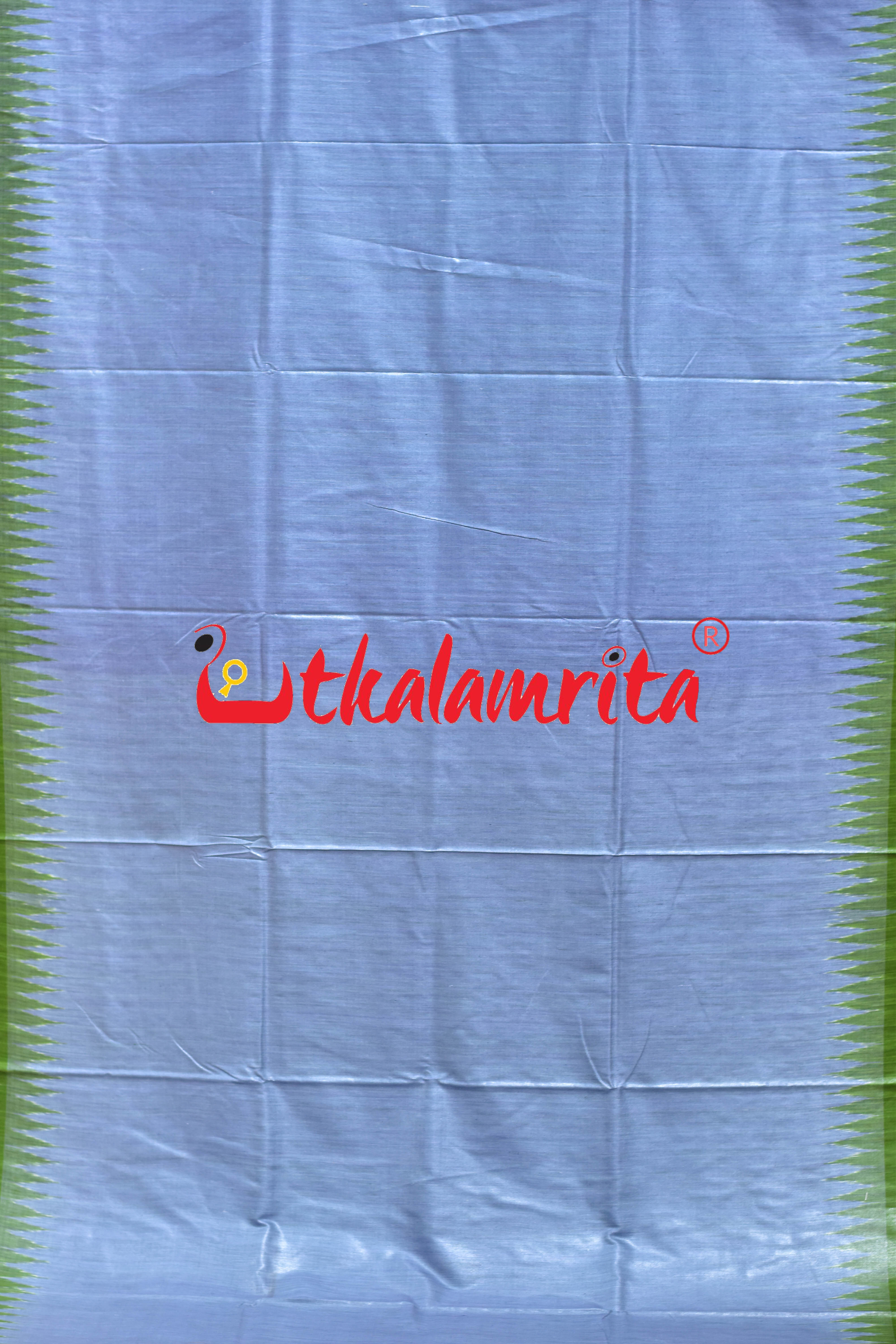 Chrome Grey Mehendi Eri Silk Saree