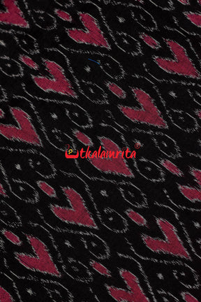 Magenta Black Hearts (fabric)