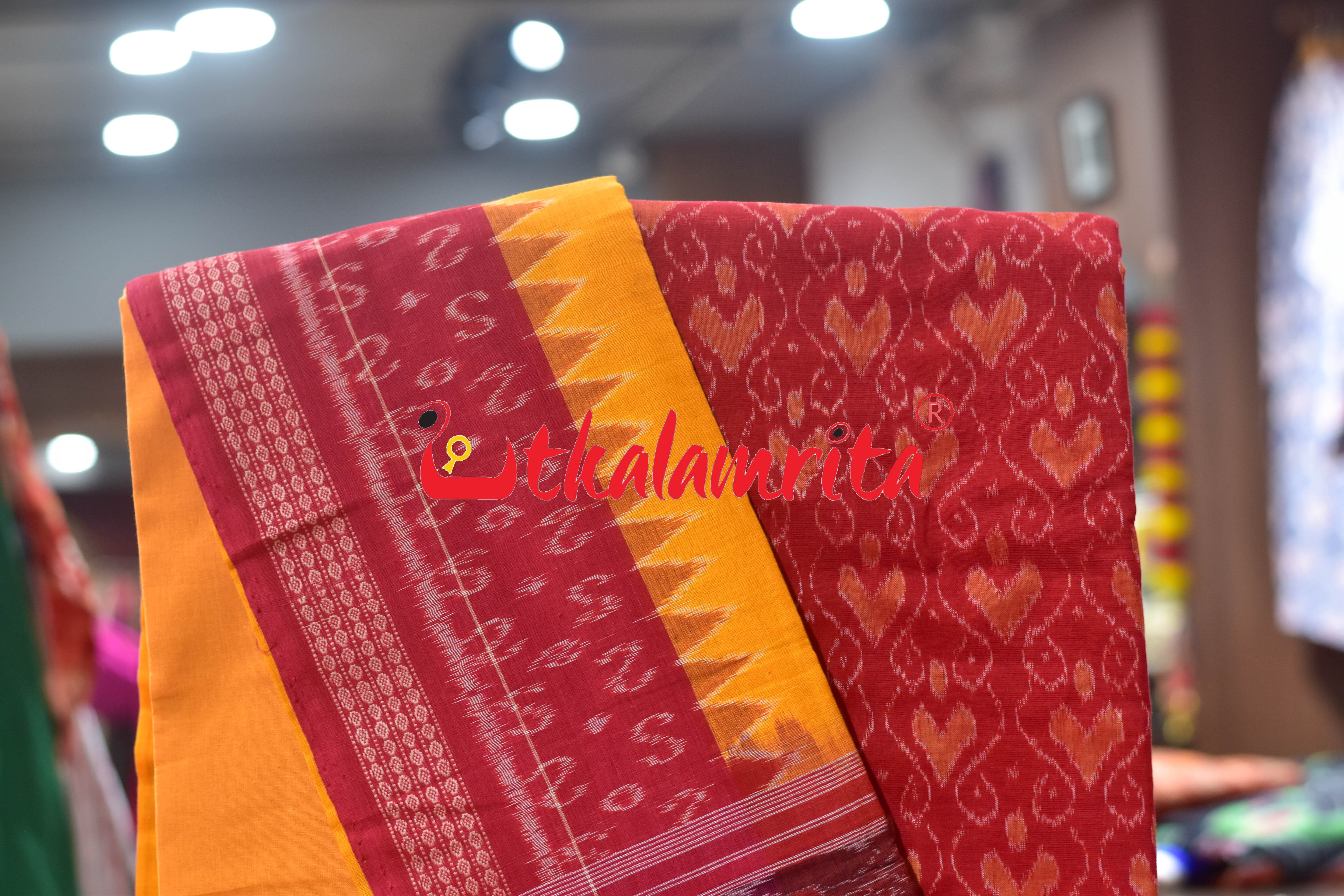 Red Yellow Hearts Dress Set