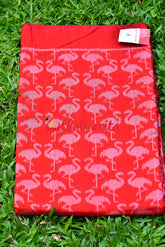 Red Cranes Cotton (Fabric)