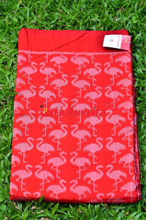 Red Cranes Cotton (Fabric)