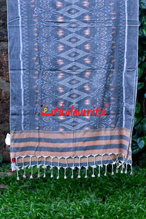 Grey Cream Thikiri (Cotton Dupatta)