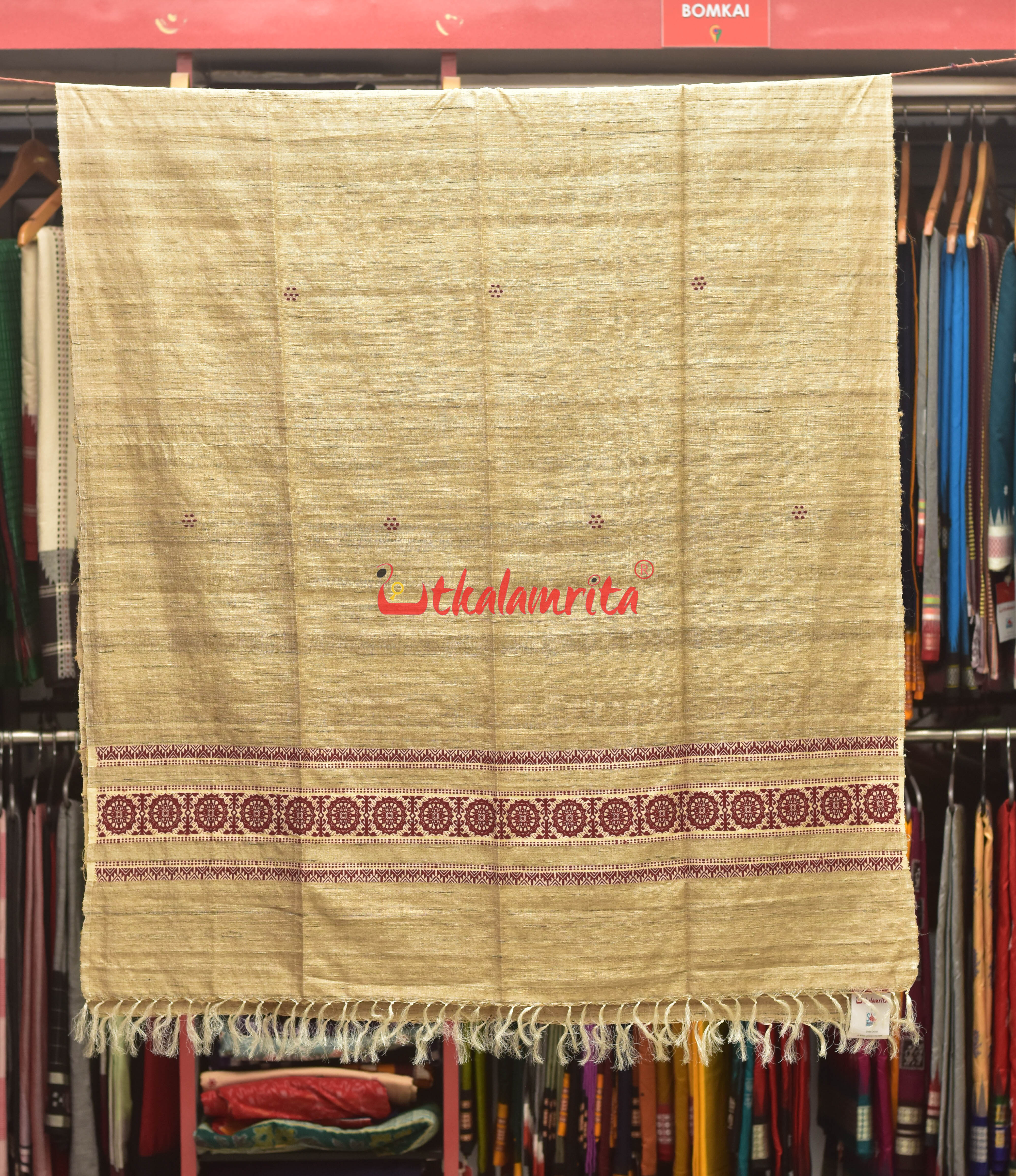 Ghicha Jaala Tussar Konark Chakra (Scarf)