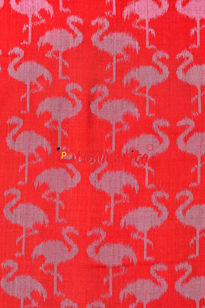 Red Cranes Cotton (Fabric)