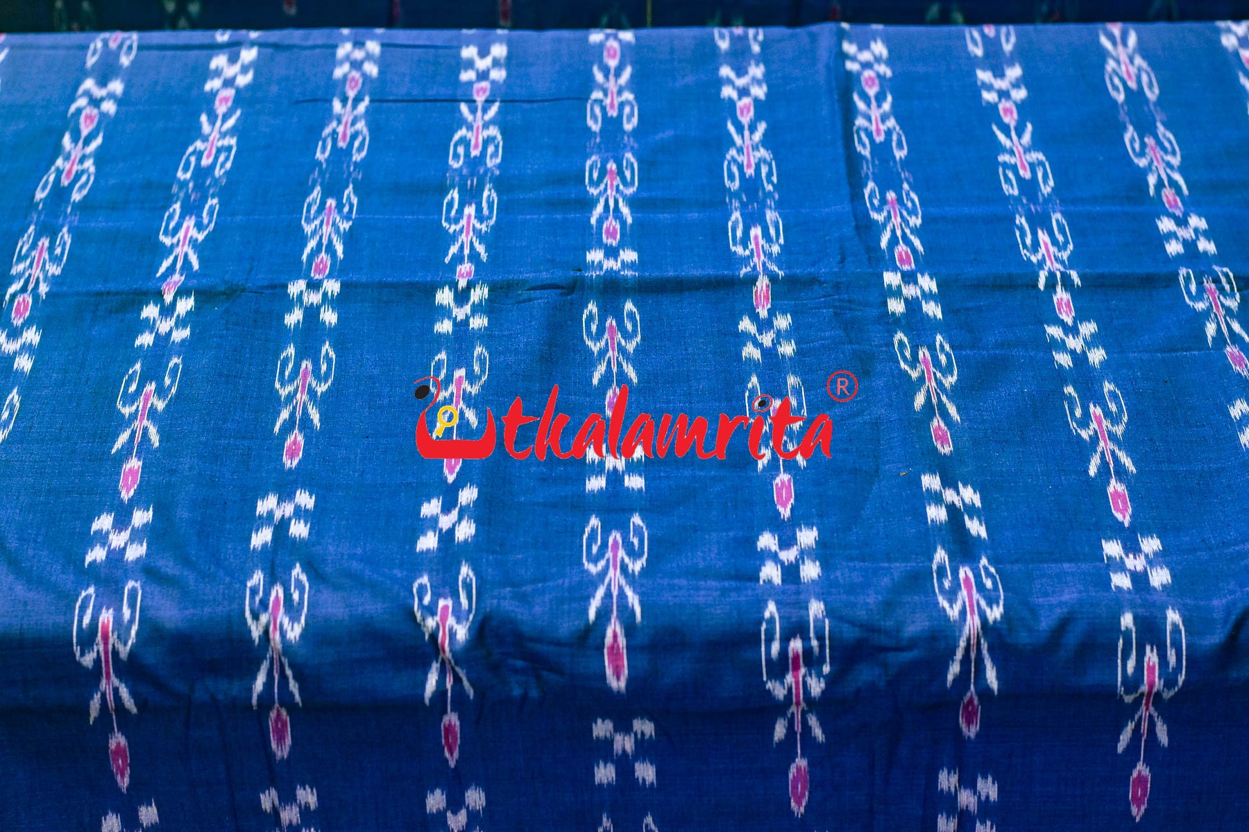 Blue Pasapali and Kadha (Fabric)