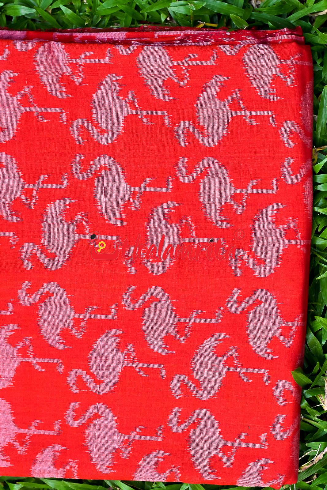 Red Cranes Cotton (Fabric)