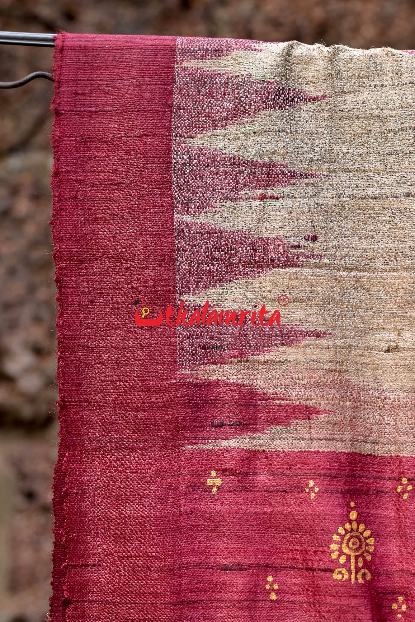 Ratha Jatra Theme Pattachitra Tussar Silk Saree