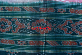 Baby Pink Tribal Khandua Cotton Saree with Bp