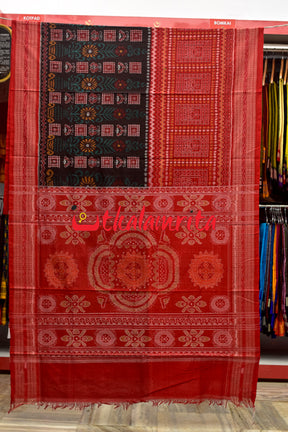 Half Half Bandha Pasapali Cotton Saree