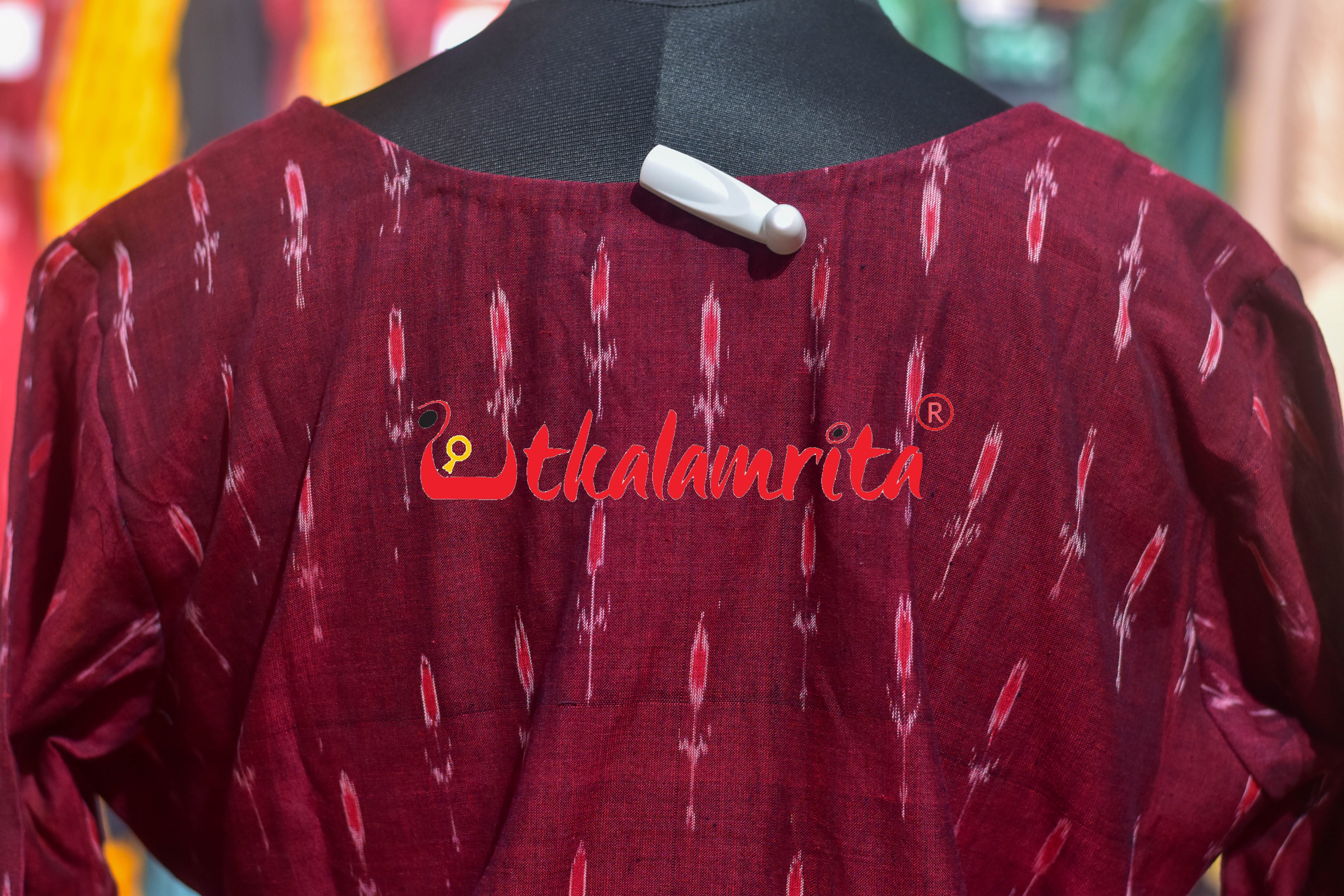 Maroon Labanga Total Pasapali (Ladies Kurti)