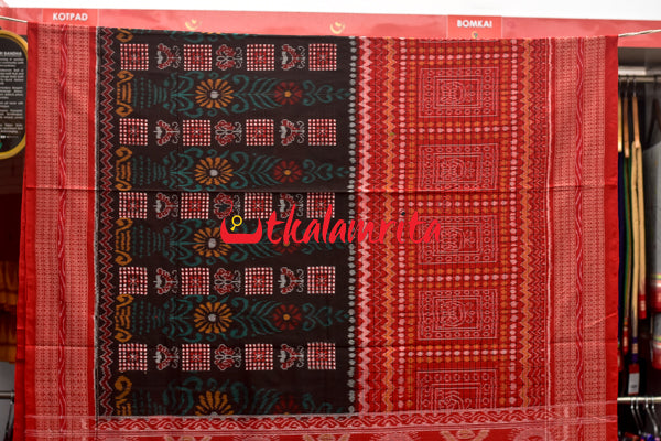 Half Half Bandha Pasapali Cotton Saree