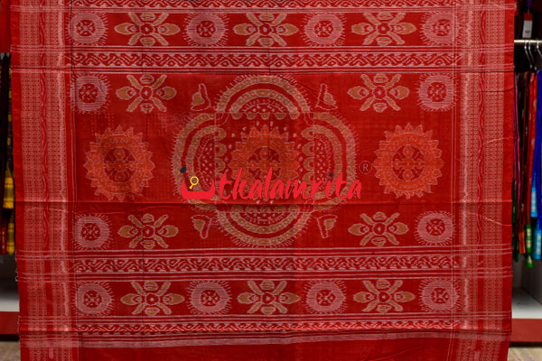 Half Half Bandha Pasapali Cotton Saree