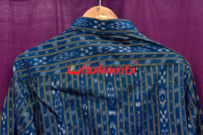 Blue Ikat Love (Mens' Full Shirts)