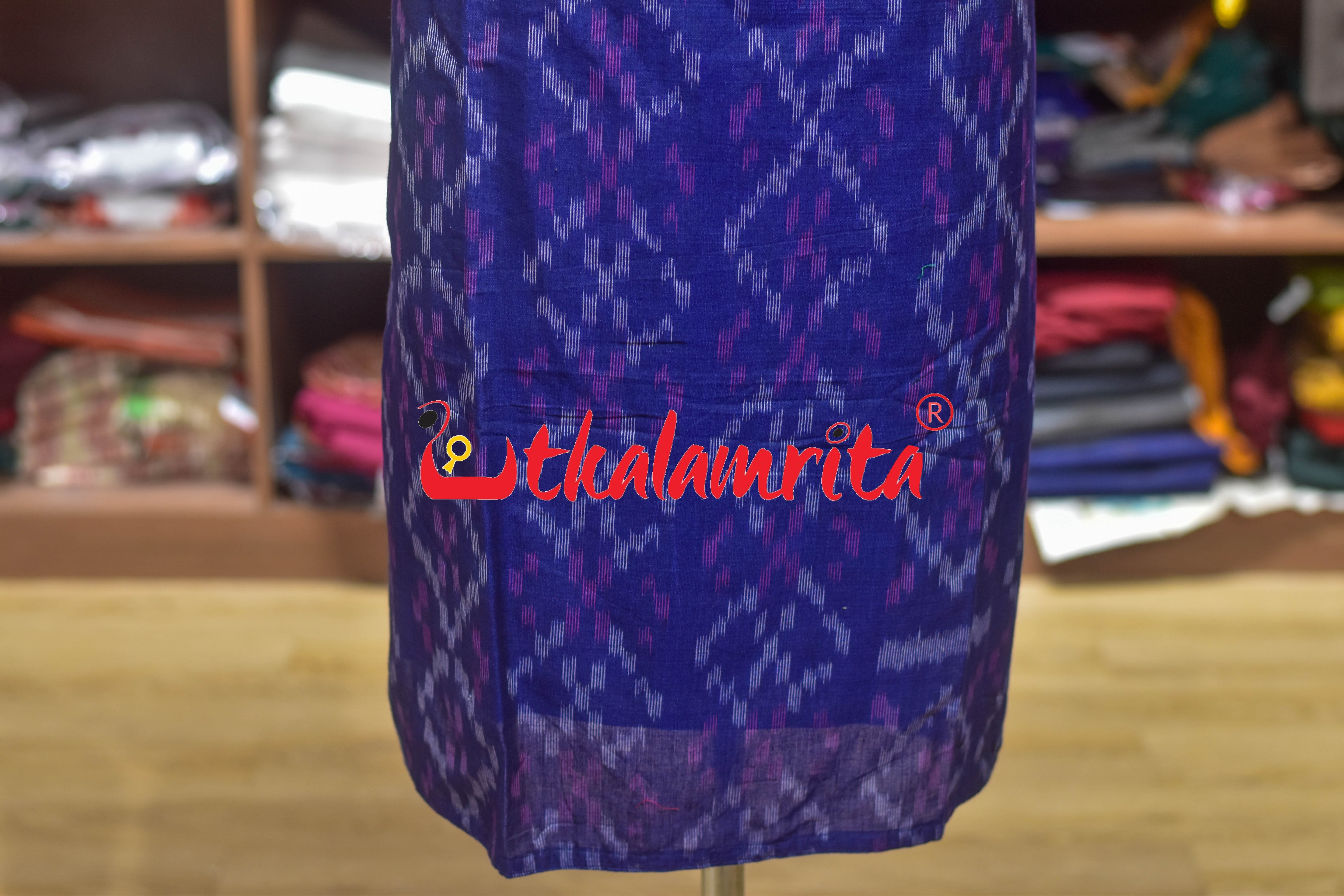 Navy Blue Kothi Pasapali S Bandha (Ladies' Kurti)