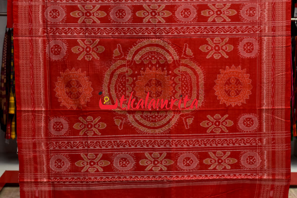 Half Half Bandha Pasapali Cotton Saree