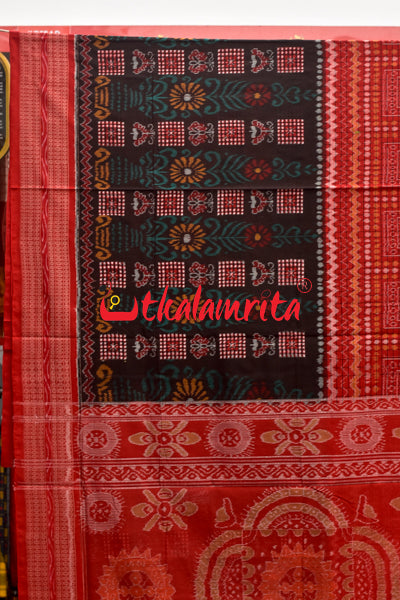 Half Half Bandha Pasapali Cotton Saree