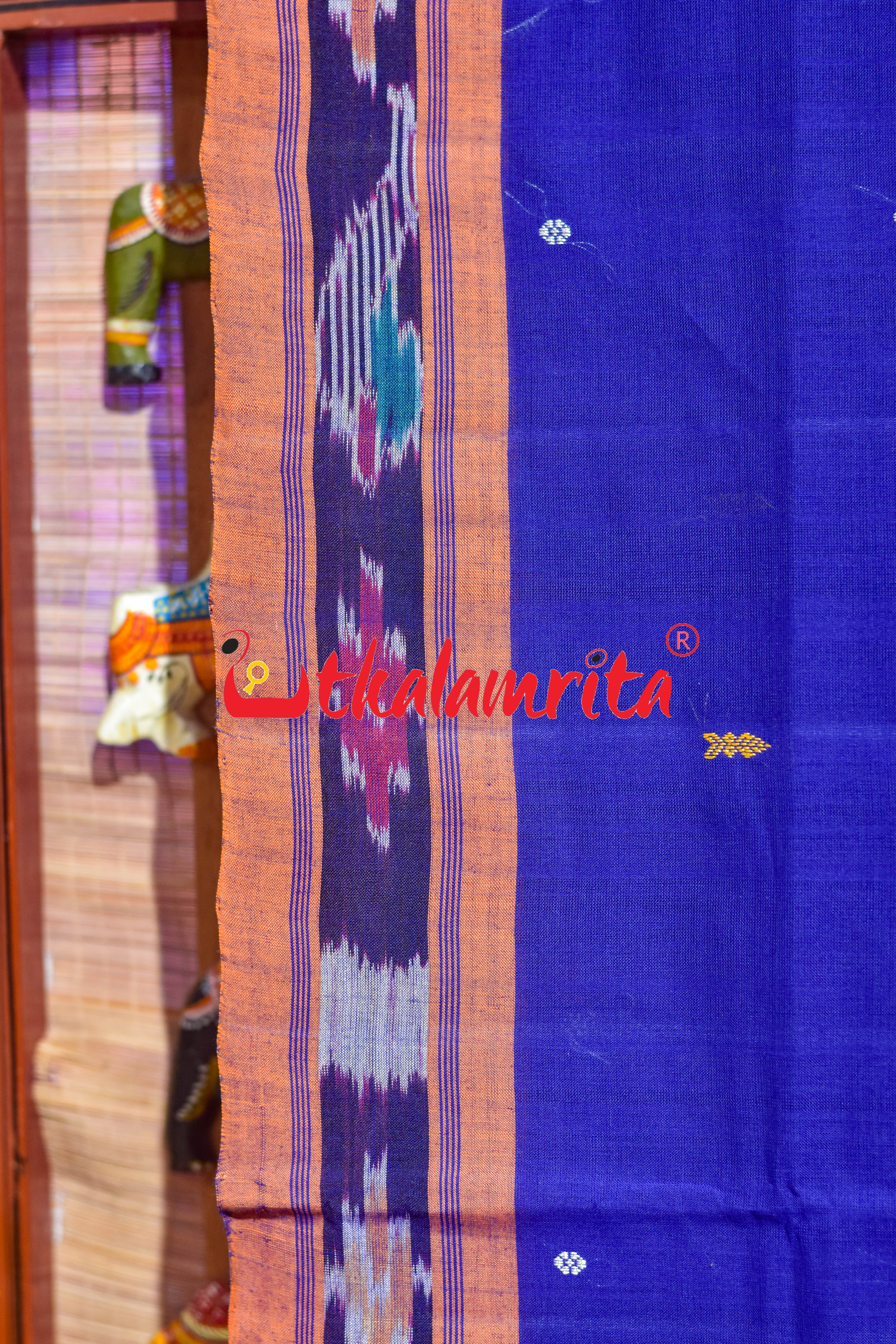 Purple Orange Chadhei Pittala Single Cotton Saree