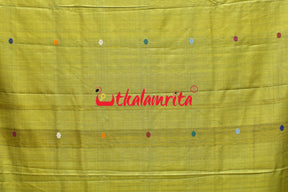 Dolabedi Citrine Yellow Gopalpur Tussar Saree