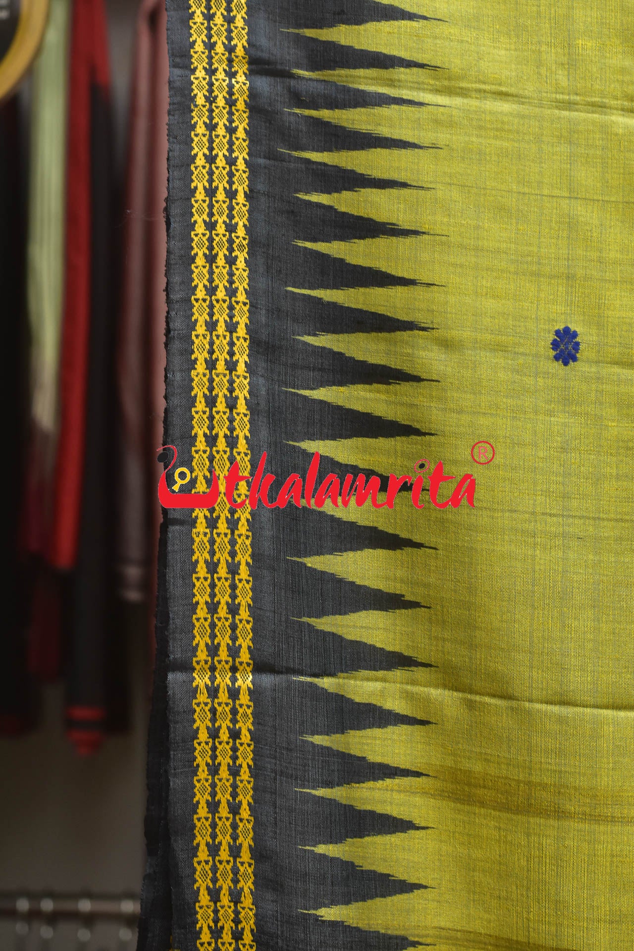 Dolabedi Citrine Yellow Gopalpur Tussar Saree