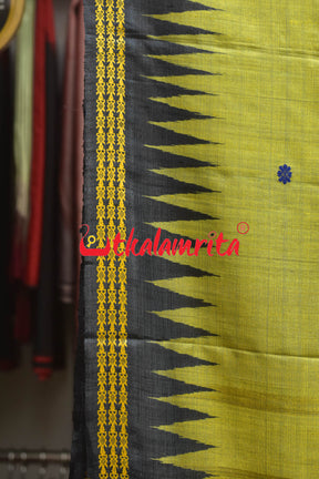 Dolabedi Citrine Yellow Gopalpur Tussar Saree