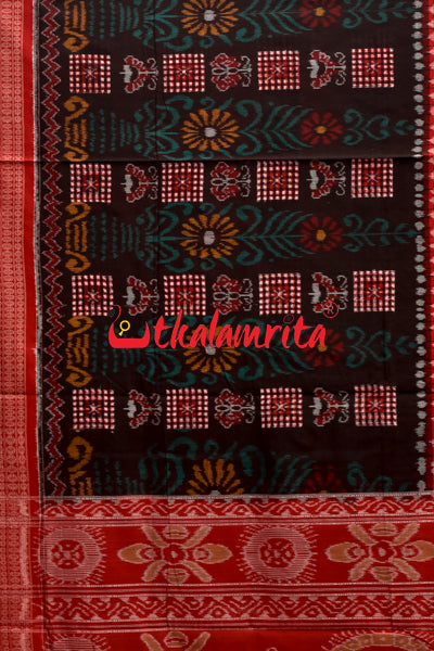 Half Half Bandha Pasapali Cotton Saree
