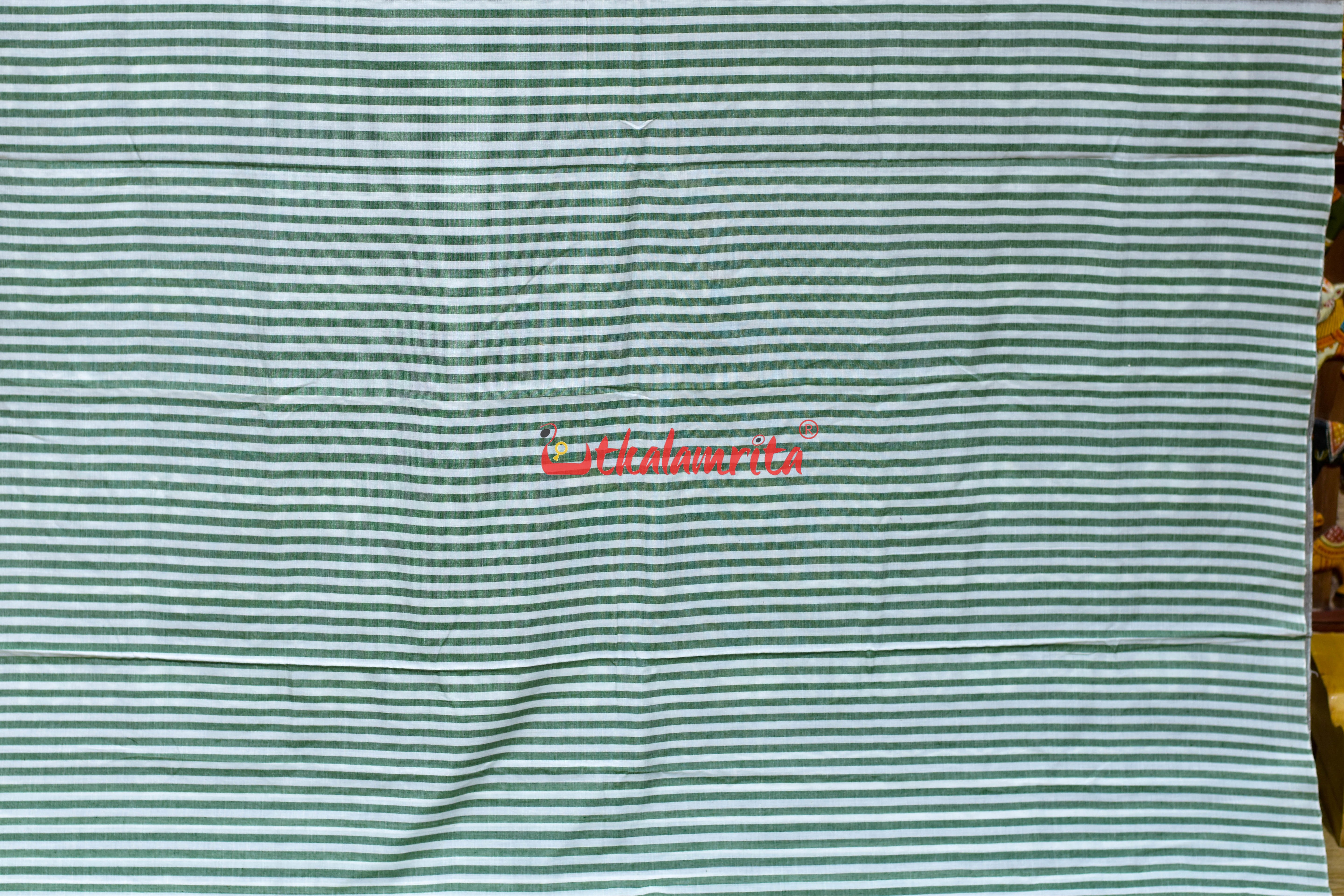 Clover Leaf Stripes Khandua Ikat Cotton Saree
