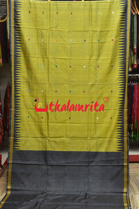 Dolabedi Citrine Yellow Gopalpur Tussar Saree