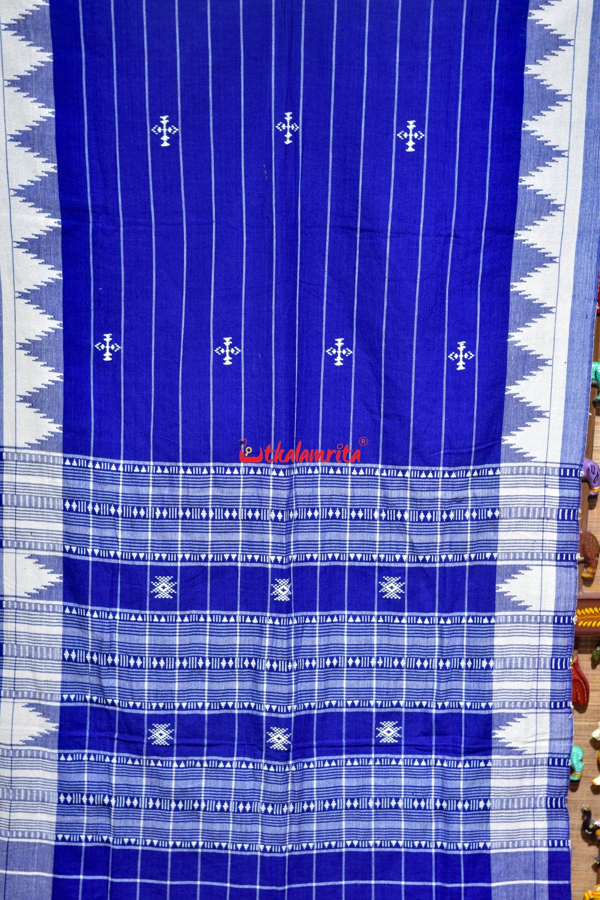 Blue White Lining Kotpad (Dupatta)